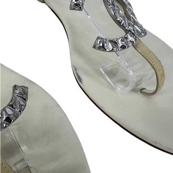 Chanel 2010 Interlocking CC Logo Slingback Sandals - Picture 8 of 16